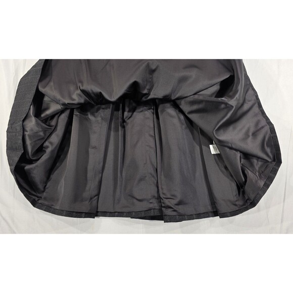 NWT Amanda Wakeley Womens Midi Dress Pleated Textured Black Old Money Rare US 10 - Picture 9 of 15